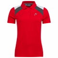 Head Tennis-Polo Club 22 Tech (Moisture Transfer Microfiber Technologie) rot Damen
